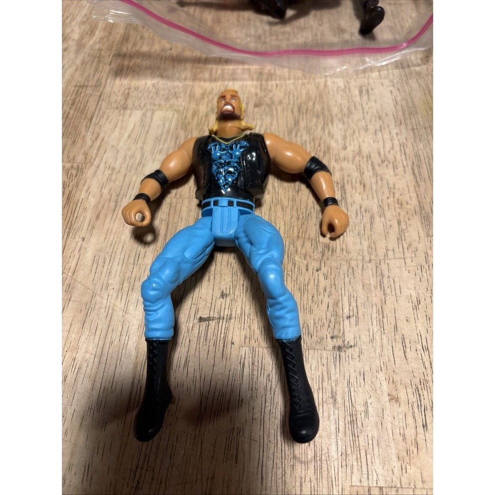 BILL GOLDBERG WCW Marvel 1999 Wrestling Figure WWE Blue Jeans WWF WWE TNA AEW